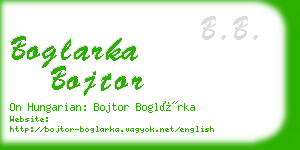 boglarka bojtor business card